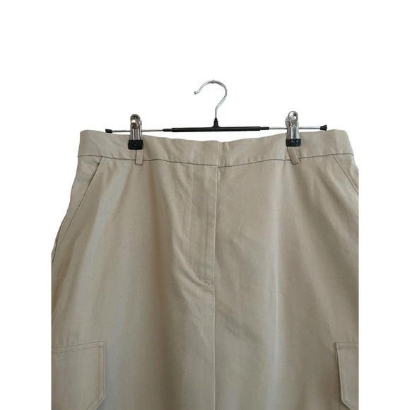 NWT & Other Stories Cargo Midi Skirt Size US 10‎ Beige Khaki Straight Utility - Picture 6 of 11